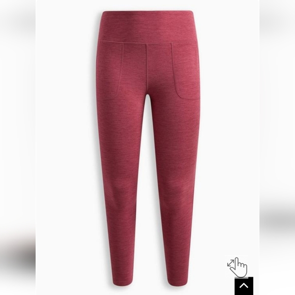 Torrid Active Super Soft Dusty Rose Full Length Leggings with Front Pockets - Picture 5 of 12